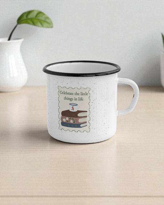 Celebrate the little things in life Camping Mug