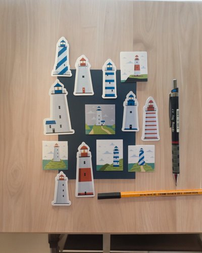 Lighthouses Sticker set