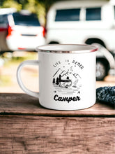 Load image into Gallery viewer, Life is better in a camper - Enamel Mug