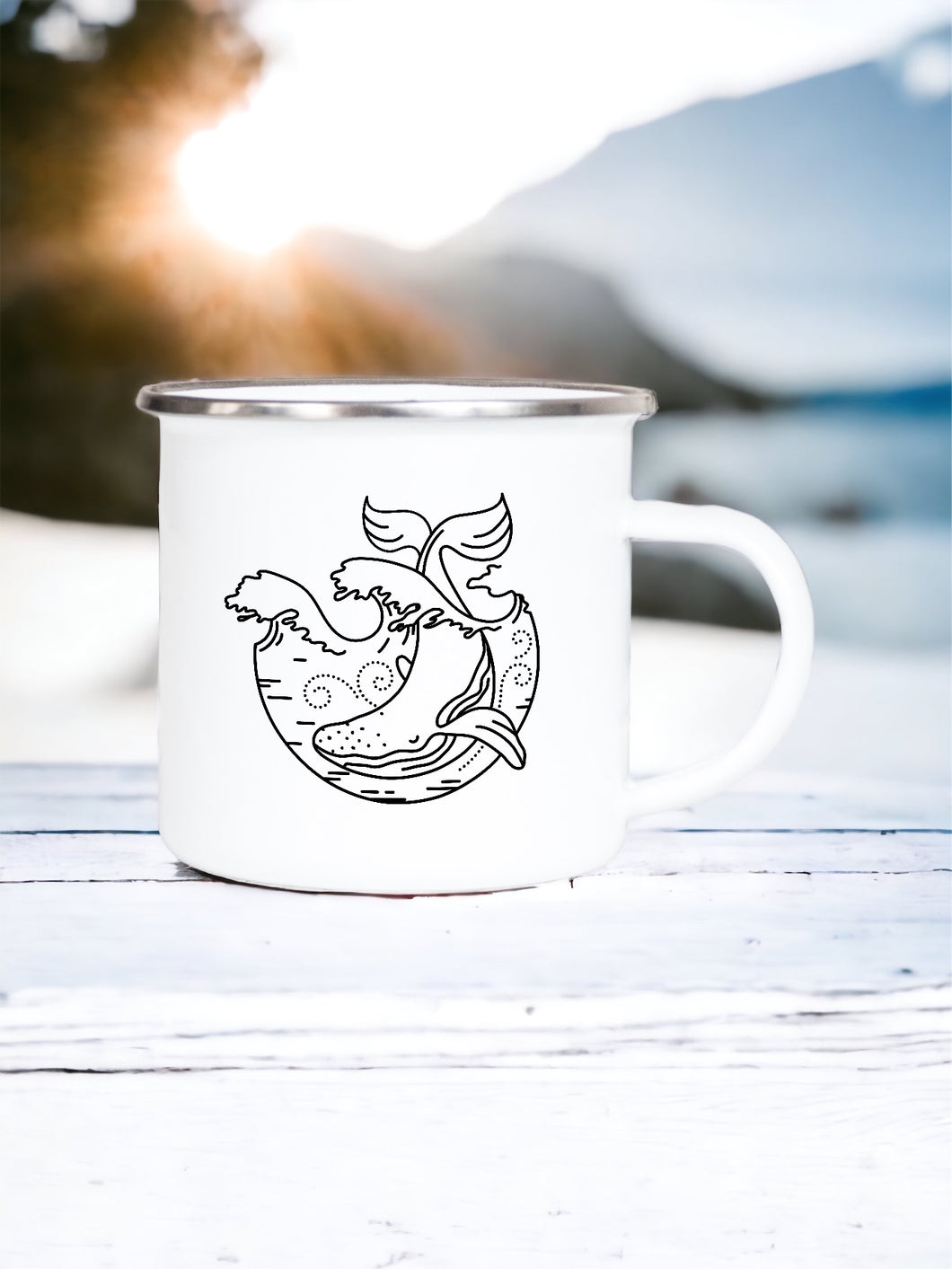 Whale - Enamel Mug