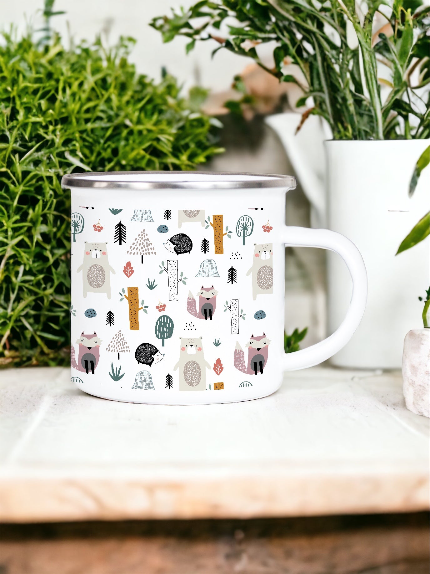 Bears in the Woods - Enamel Mug
