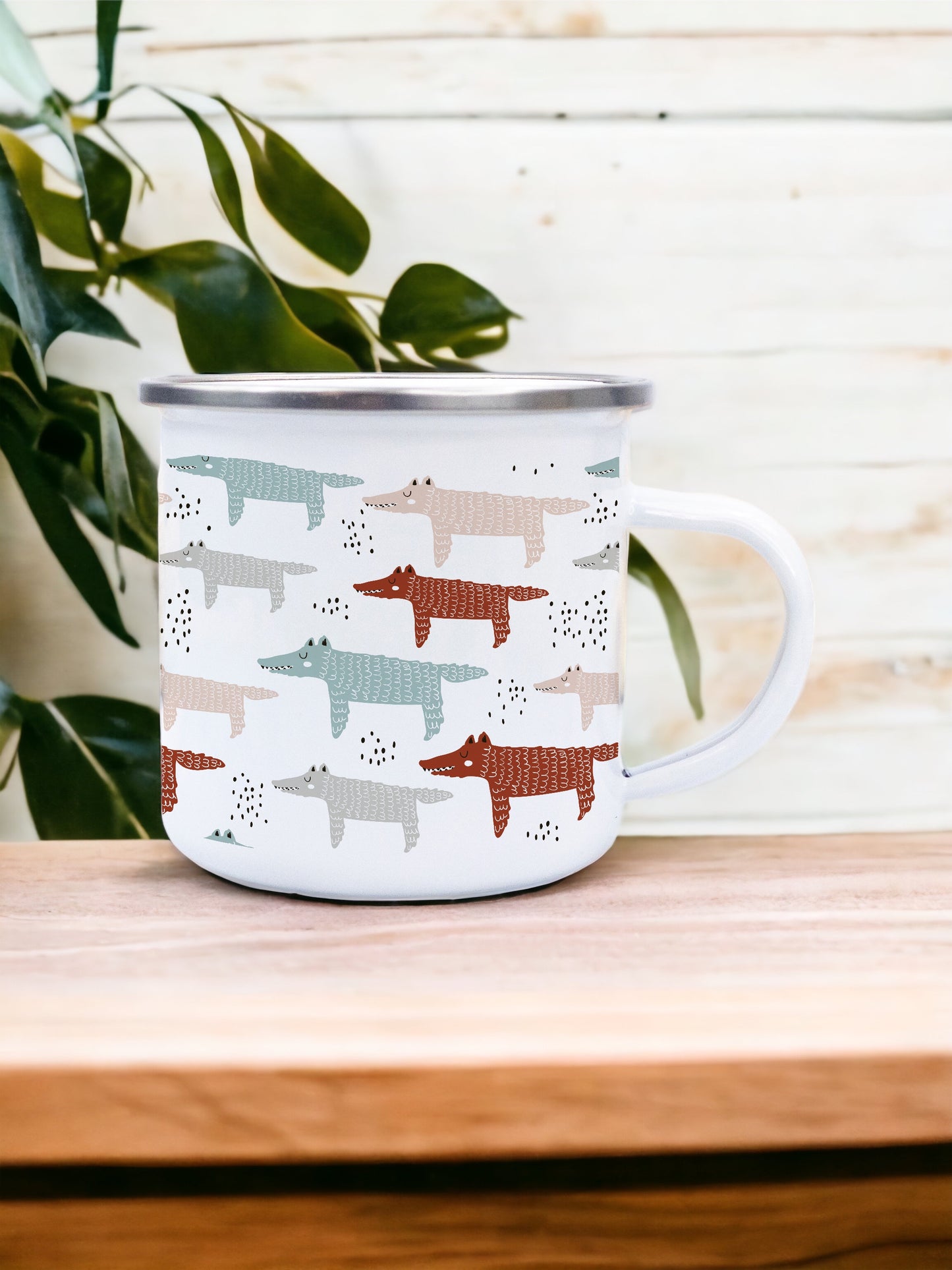 Wolfies - Enamel Camper Mug