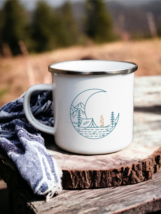 Let's go camping - Enamel Camping Mug