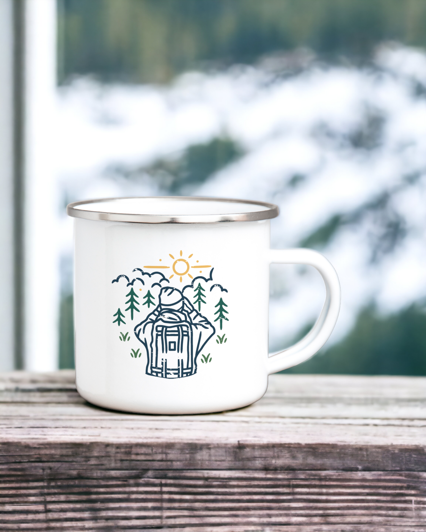 Hiker - Enamel Mug