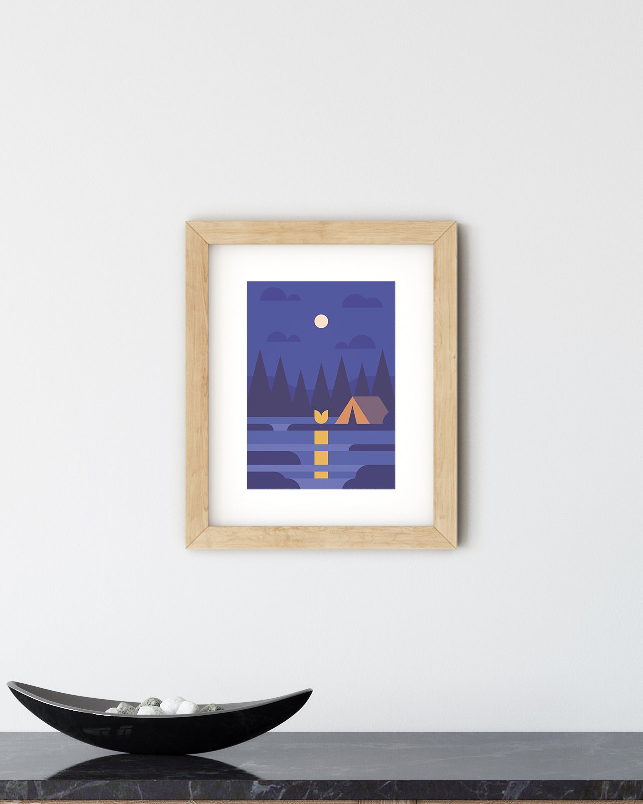 Camping Nights, Places to Go A5 Print