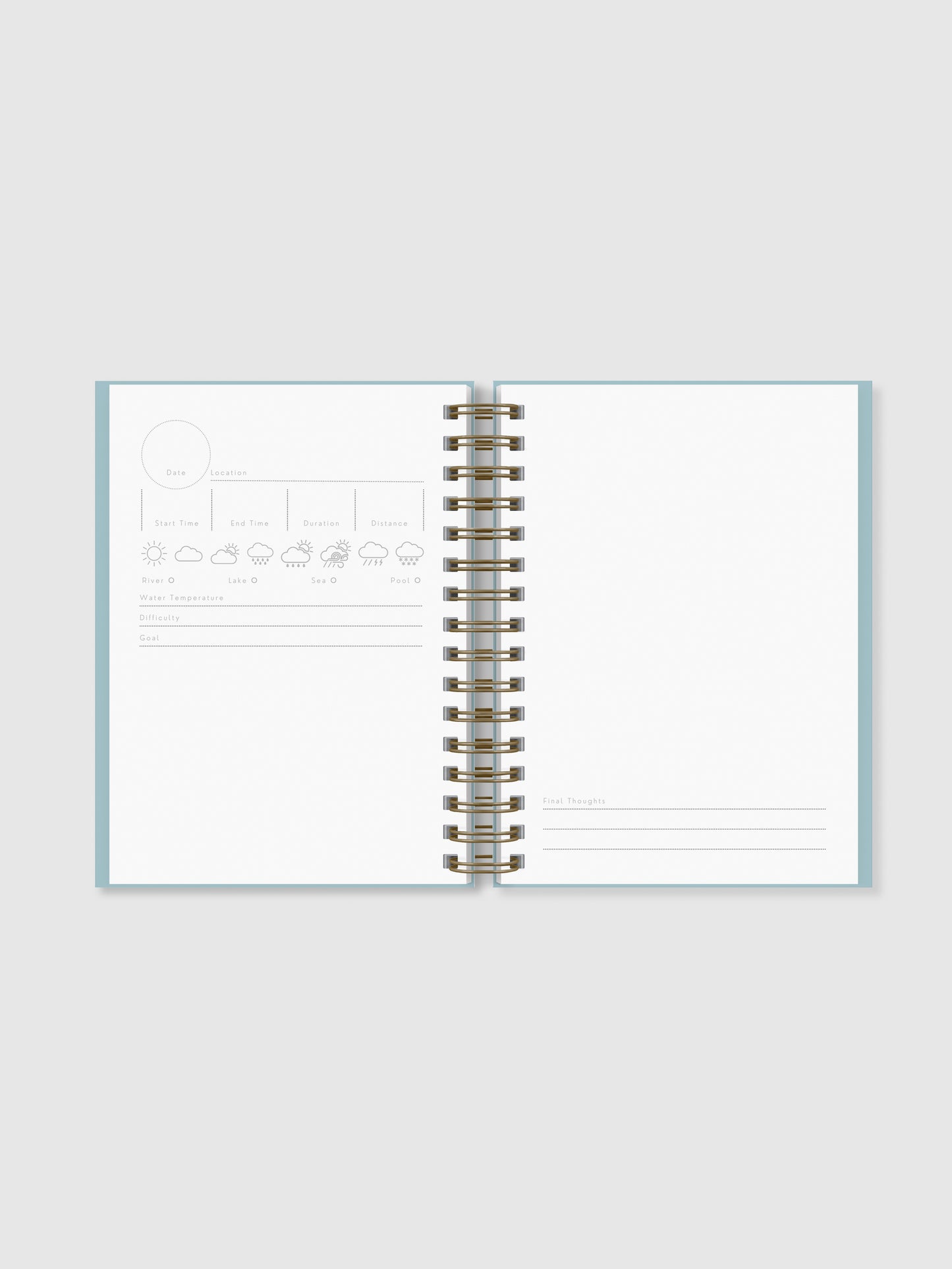Swimming, Hardback Journal