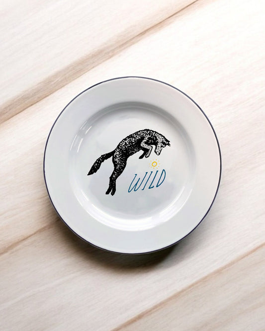 Wild Decorative Enamel Plate