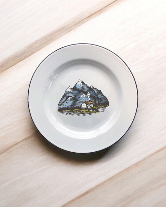 Mountain Bothy Decorative Enamel Plate