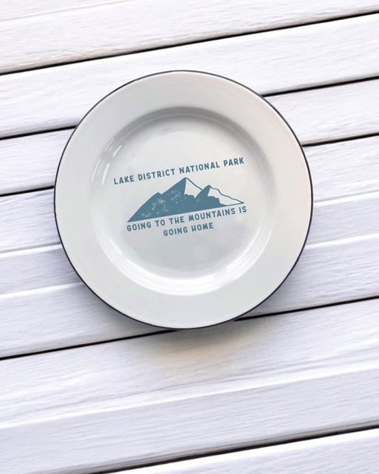 Lake District National Park Decorative Enamel Plate