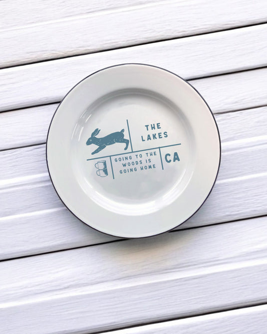 The Lakes Decorative Enamel Plate