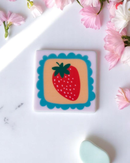 Strawberry, Wild & Whimsy Fridge Magnet