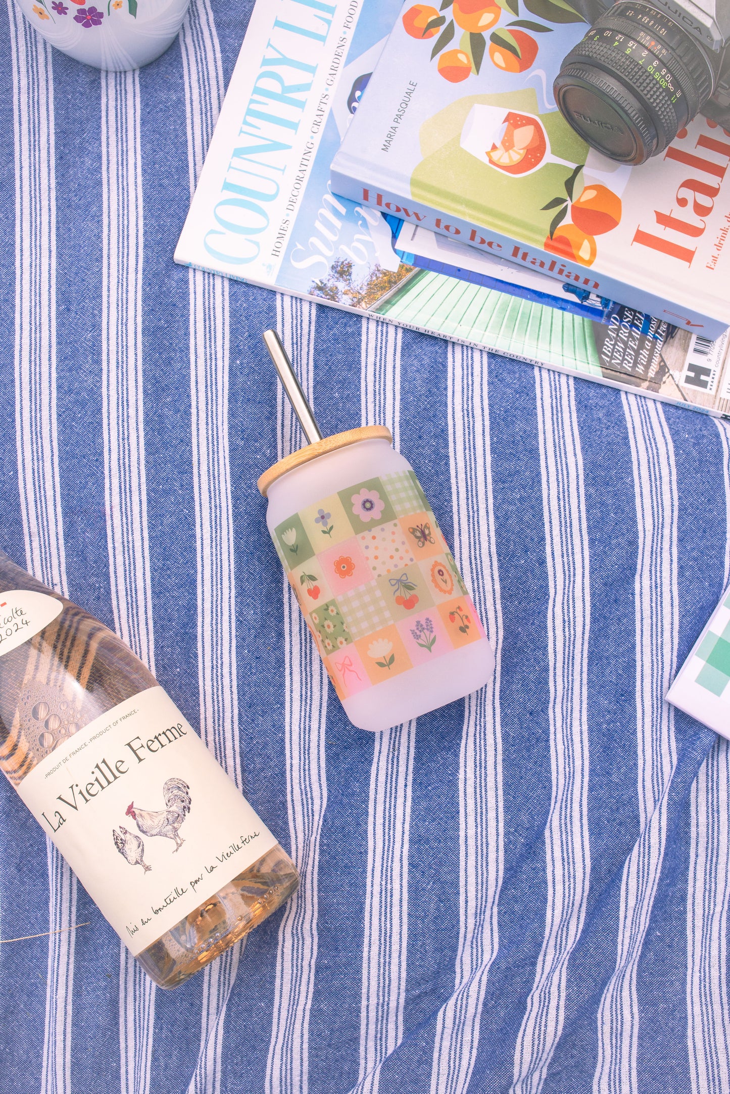 Wild and Whimsy Frosted Glass Tumbler