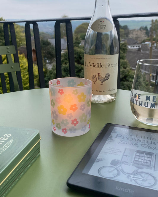 Wild and Whimsy Glass Votive