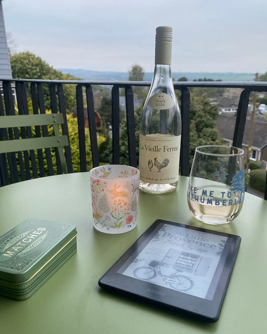 Springing Hares Wild and Whimsy Glass Votive