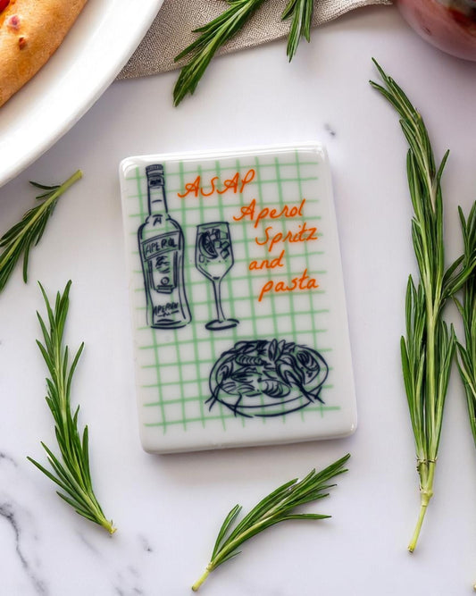 ASAP, Aperol Spritz and pasta Fridge Magnet
