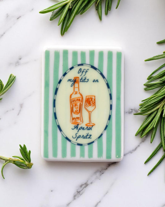 Off my tits on Aperol Spritz Fridge Magnet