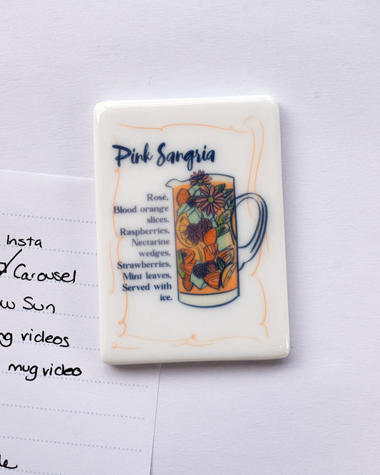 Pink Sangria Fridge Magnet