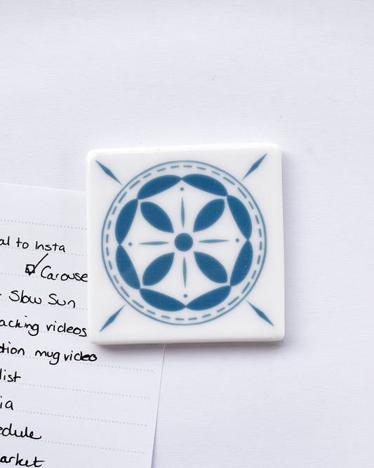 Azulejo Inspired Fridge Magnet