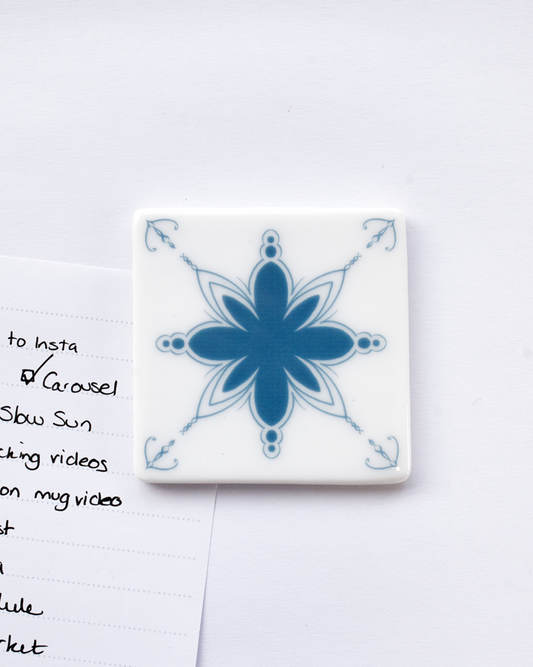 Azulejo Inspired Fridge Magnet