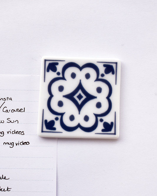 Azulejo Inspired Fridge Magnet