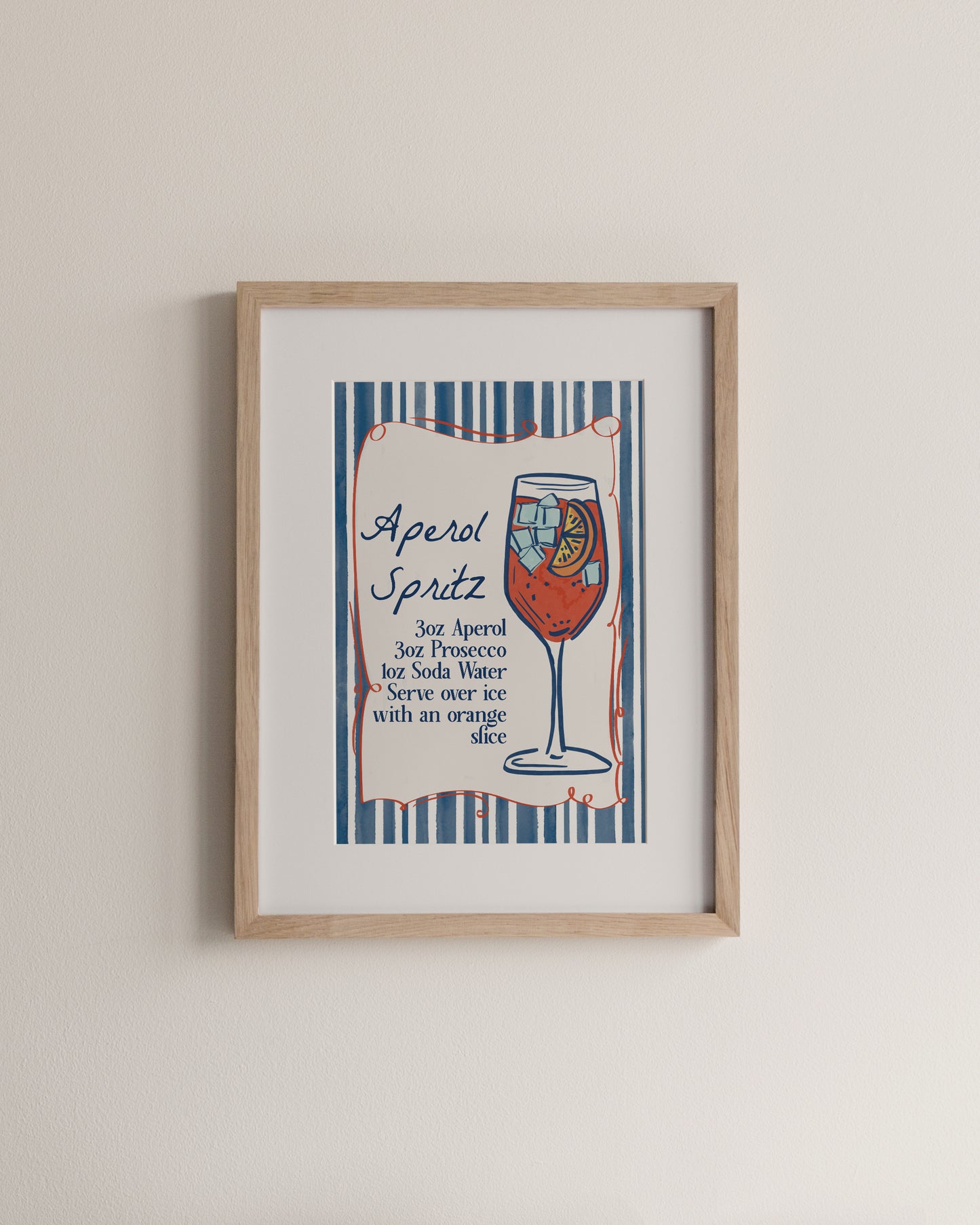 Aperol Spritz, A4 Print