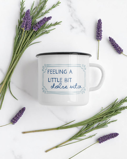 Feeling a Little Bit Dolce Vita Camping Mug