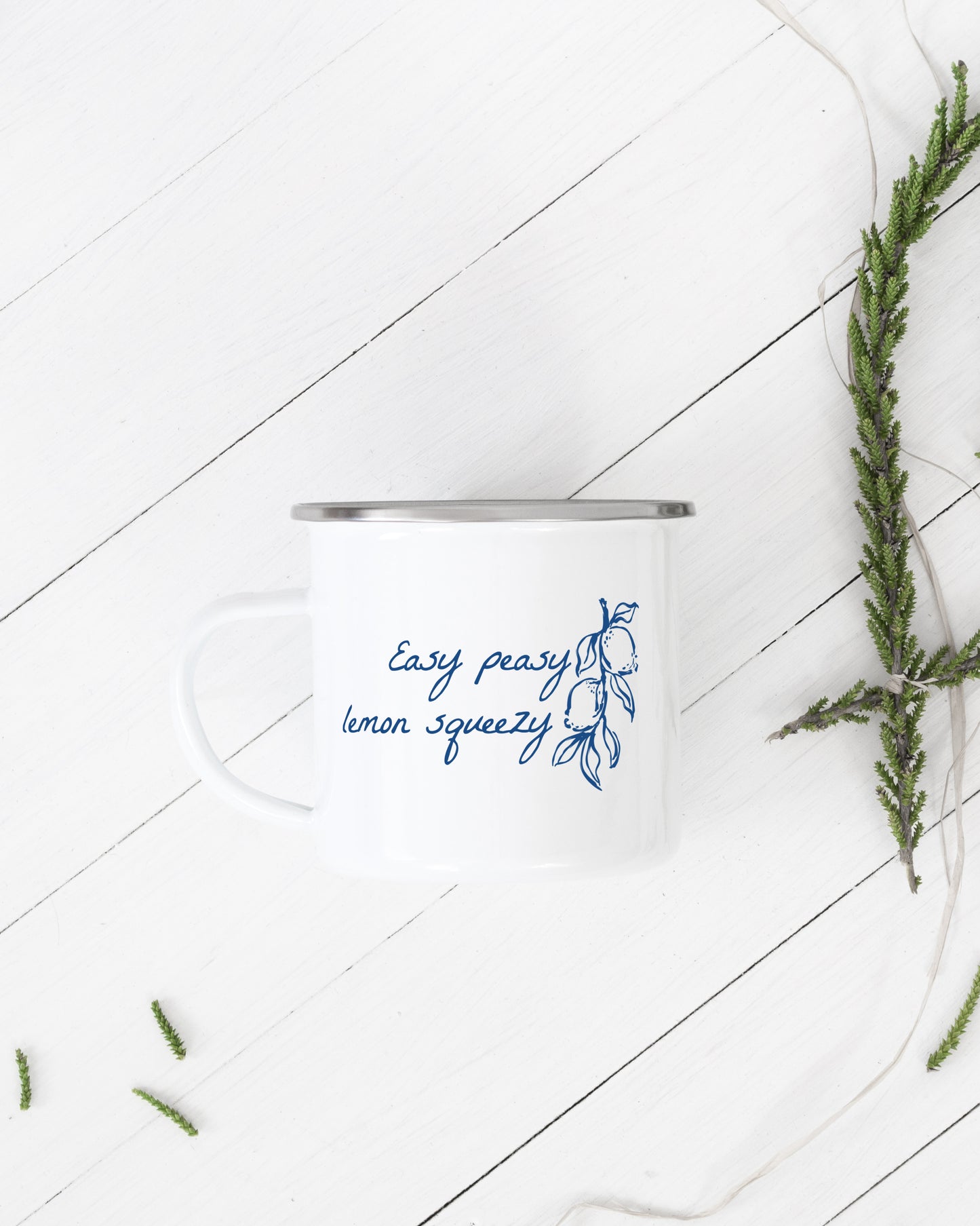 Easy Peasy Lemon Squeezy Camping Mug