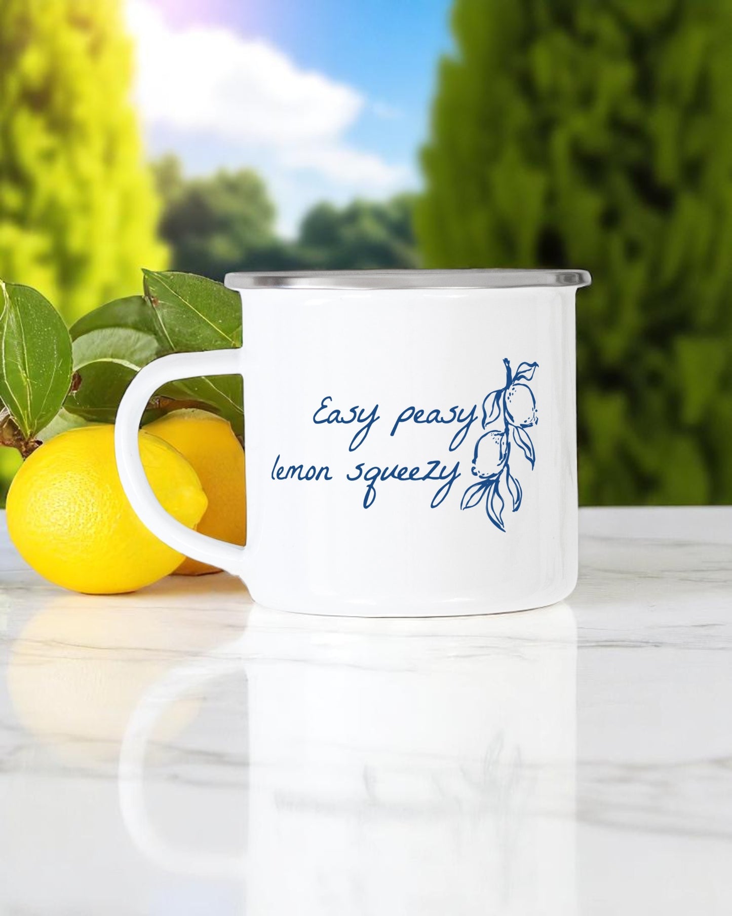 Easy Peasy Lemon Squeezy Camping Mug