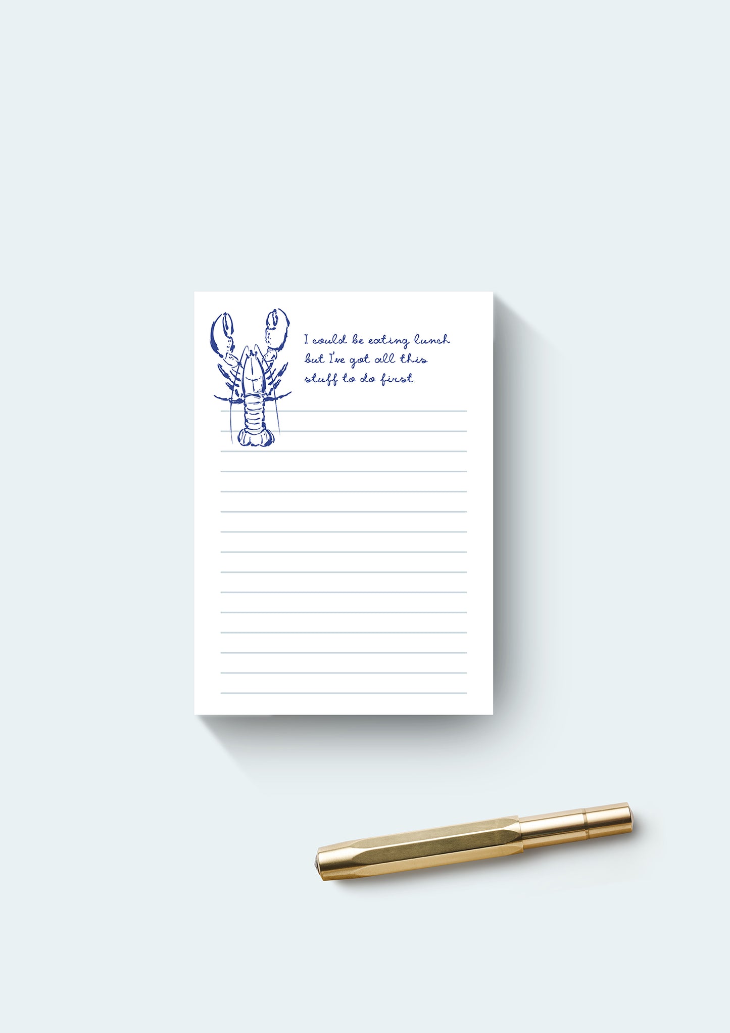 I could be eating lunch but I've got all this stuff to do first, Jotter Pad