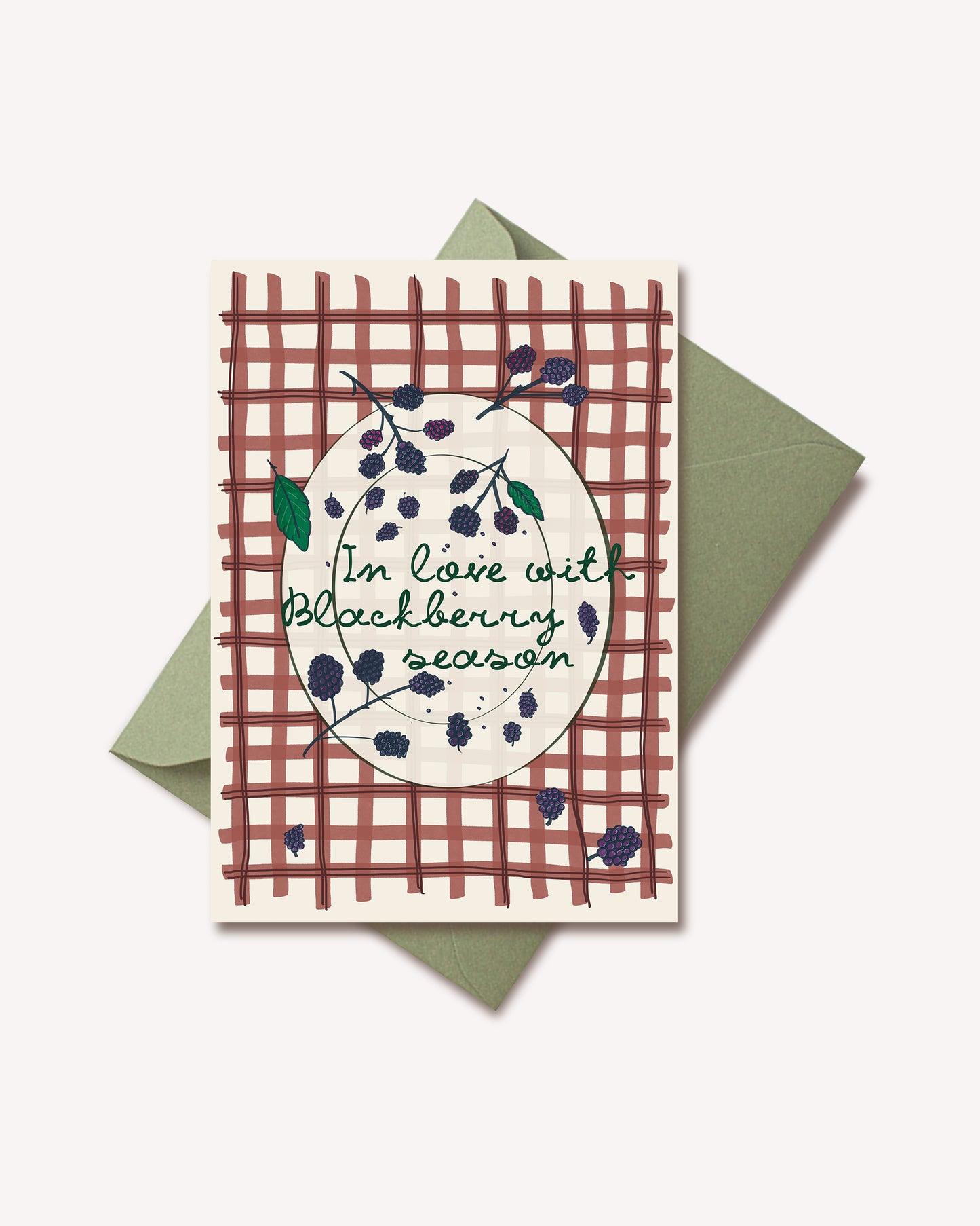In love with blackberry season Notecard