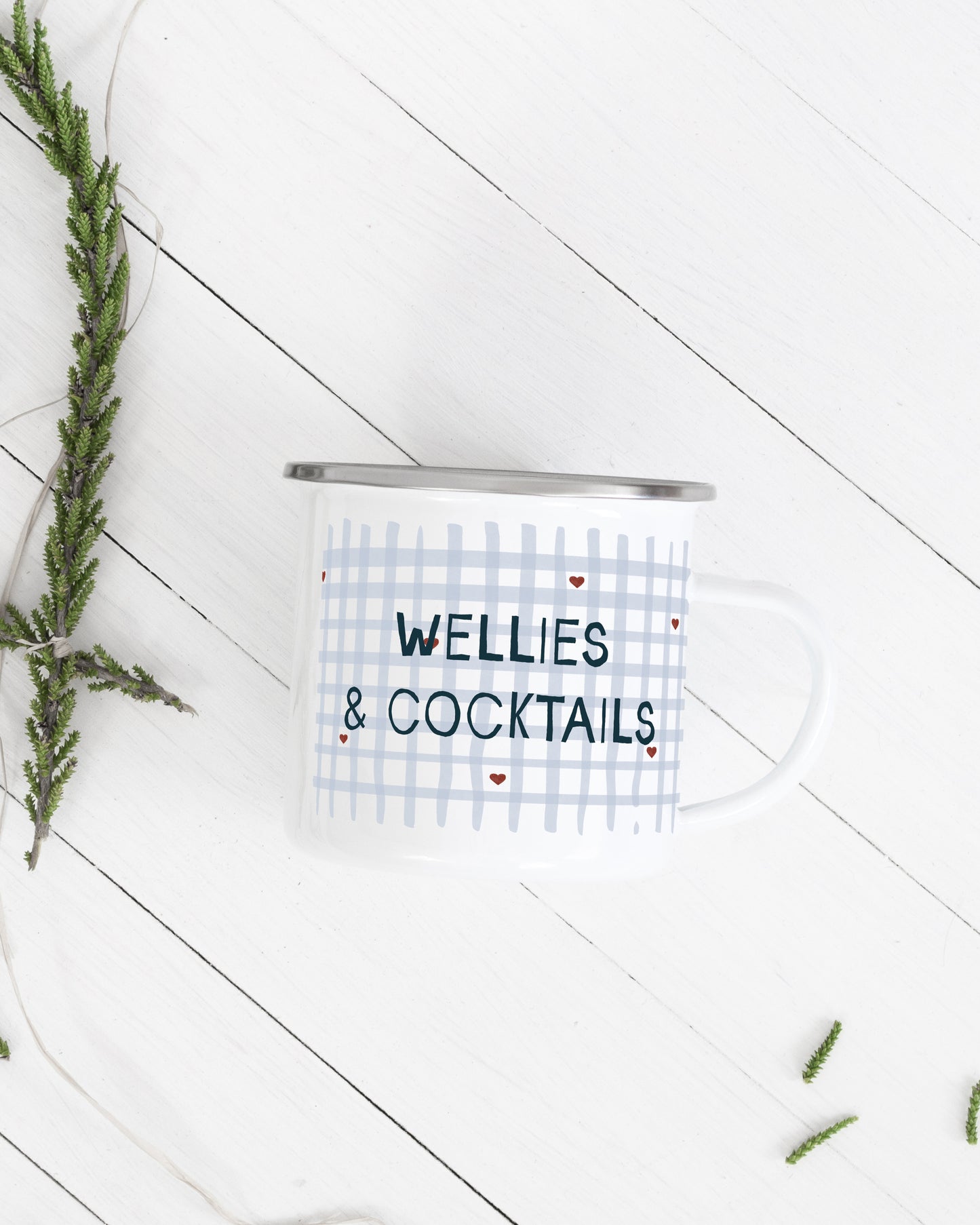 Wellies & Cocktails Camping Mug
