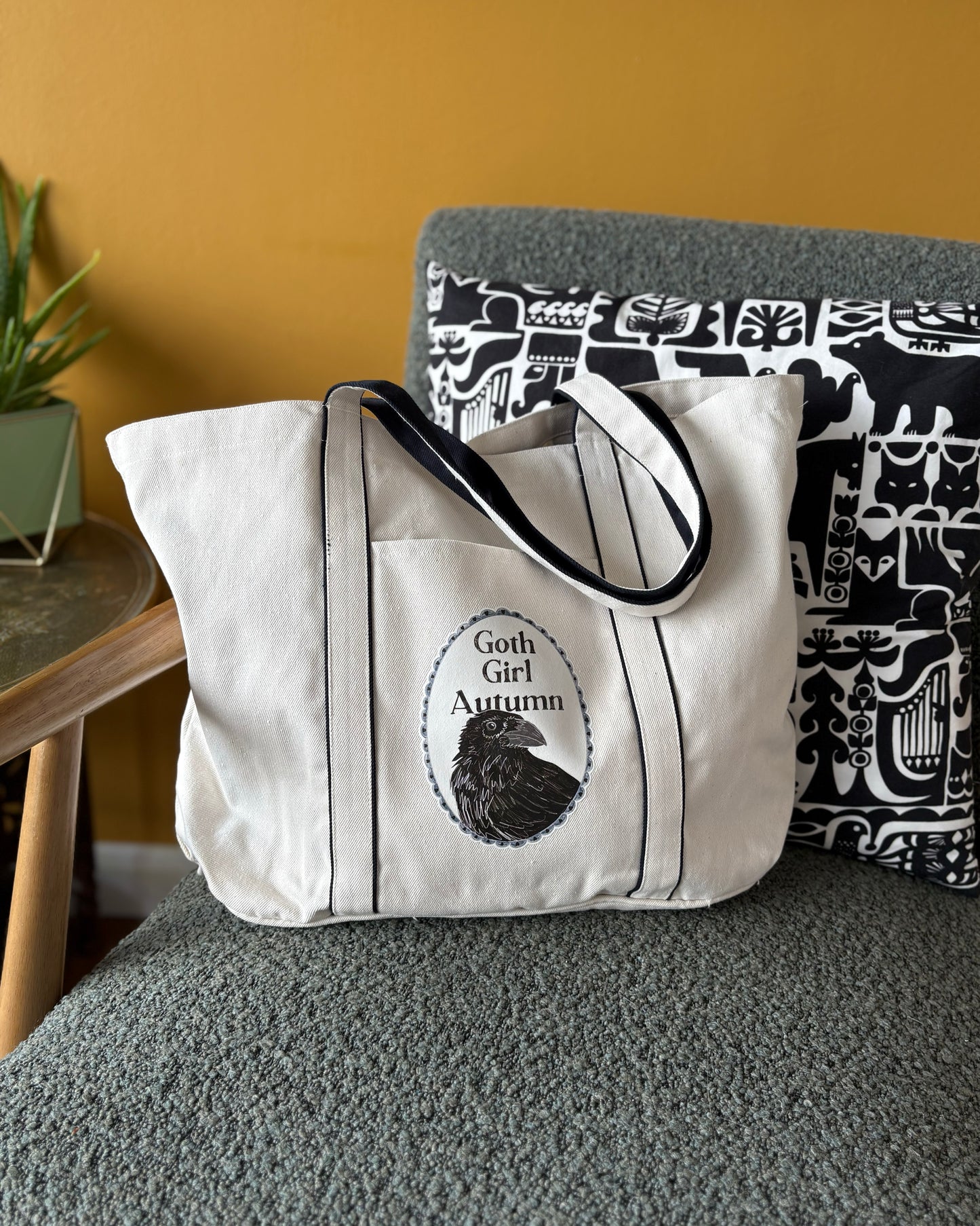 Goth Girl Autumn - Heatherfall Tote Bag