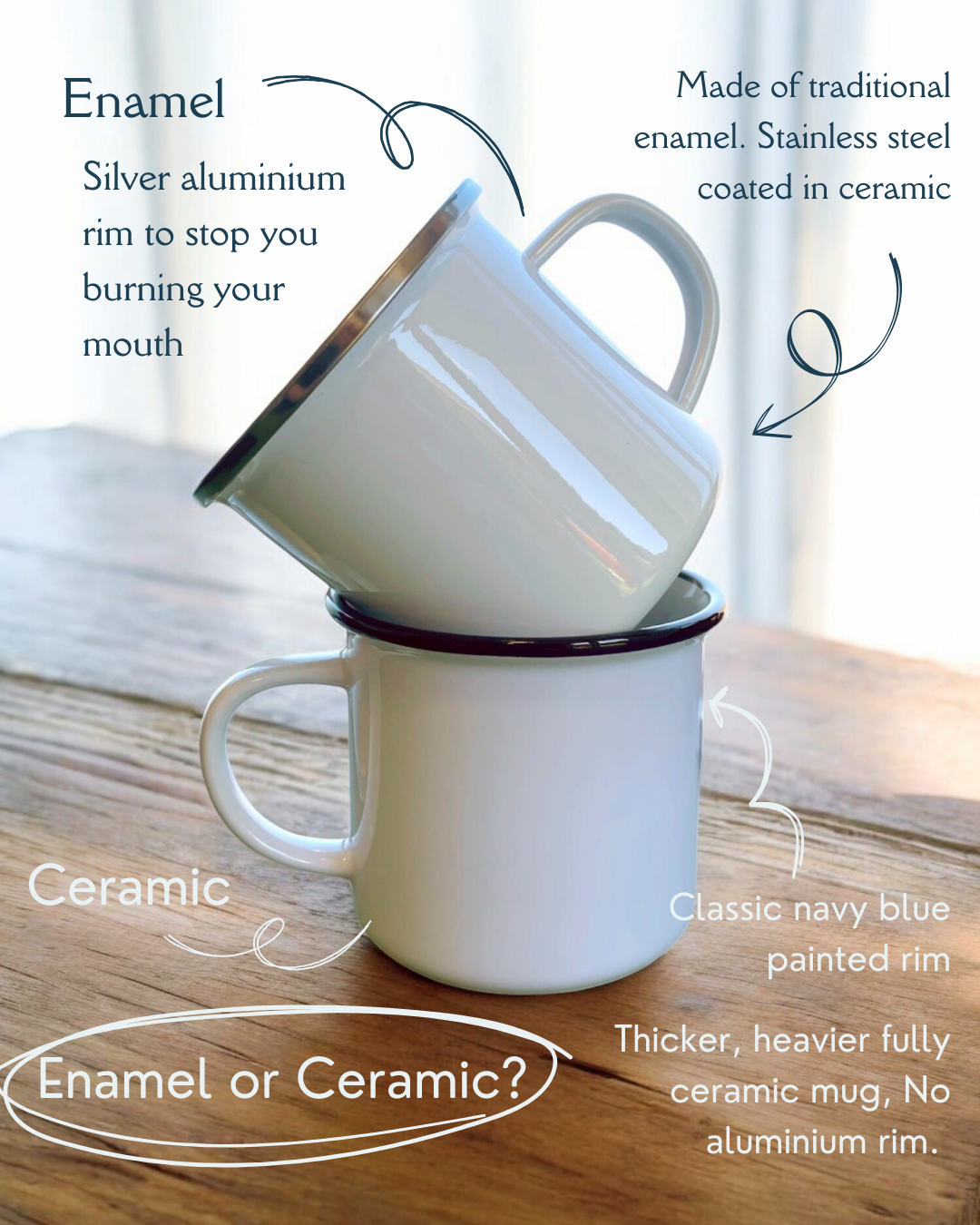 Slip into a moody forest to dance with the wind - Enamel Camper Mug