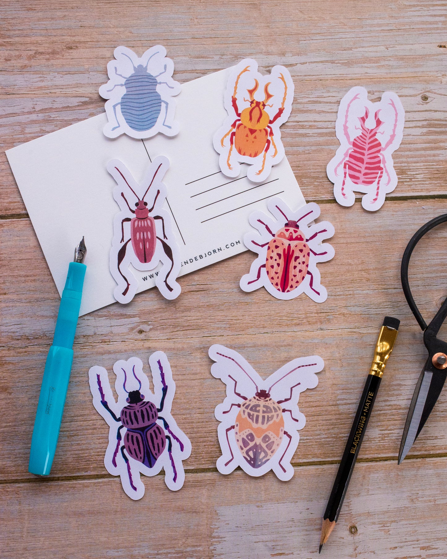 I Love Bugs Sticker Set