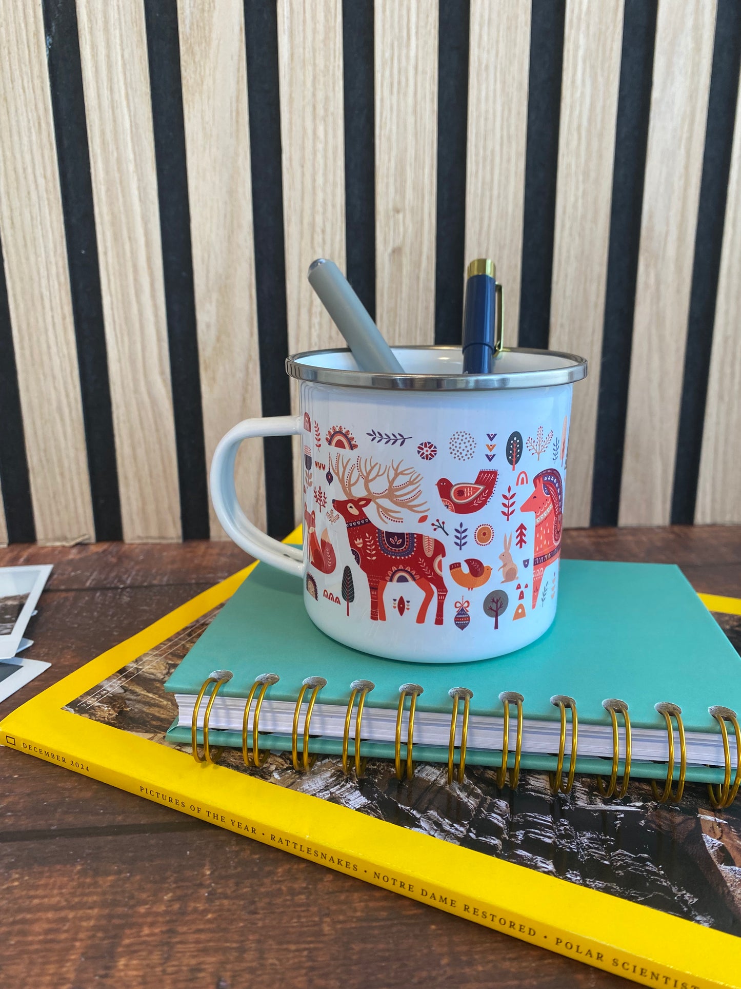 Christmas in the Enchanted Forest - Enamel Mug