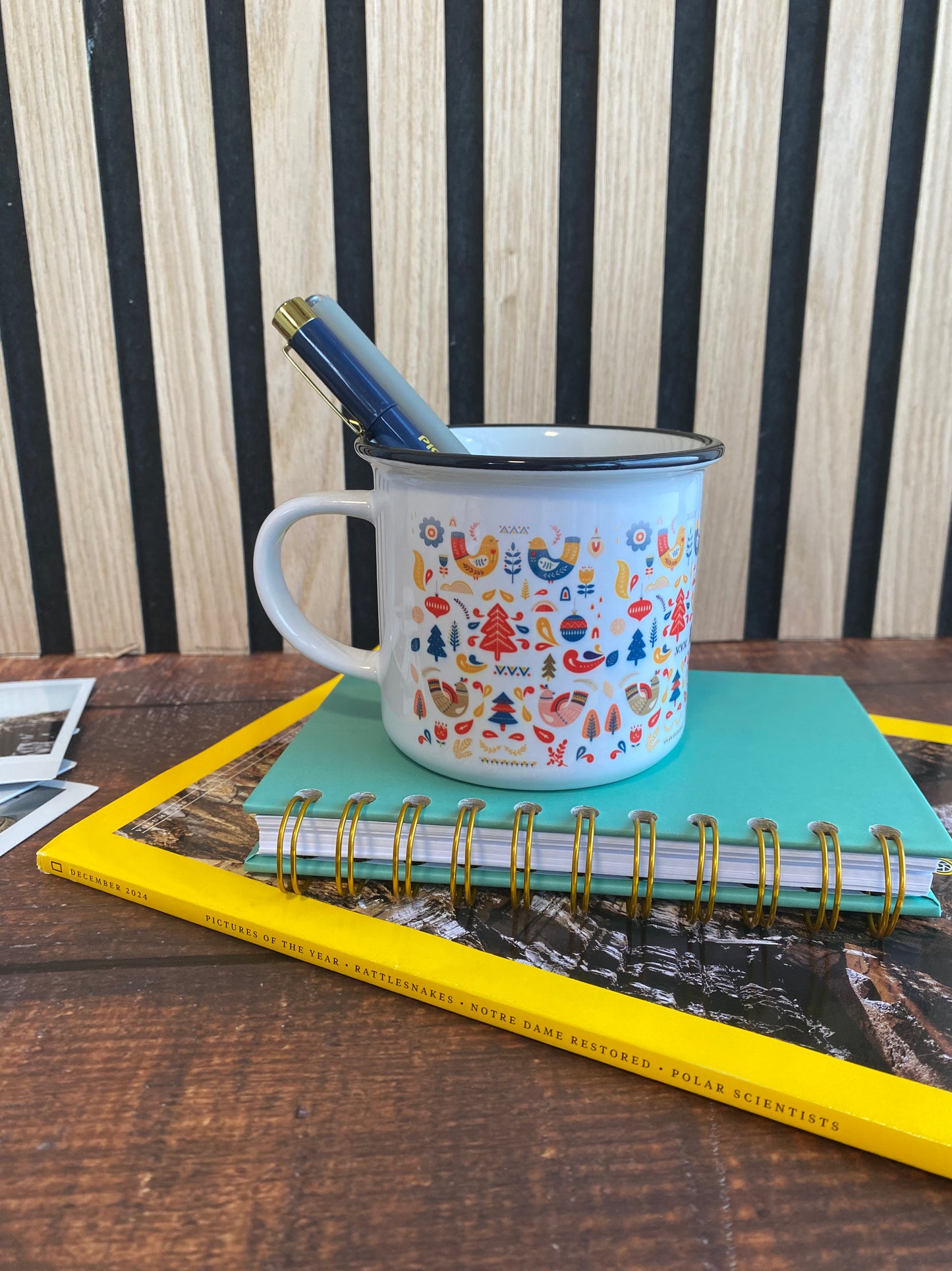 Christmas in the Enchanted Forest - Ceramic Camping Mug