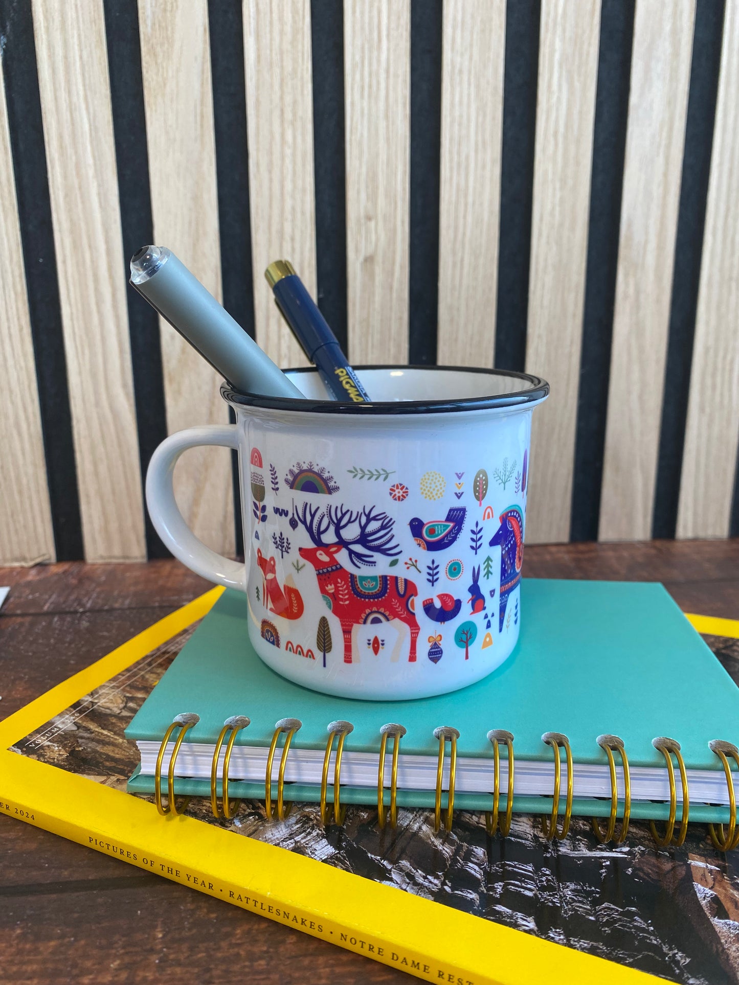 Christmas in the Enchanted Forest - Ceramic Camping Mug