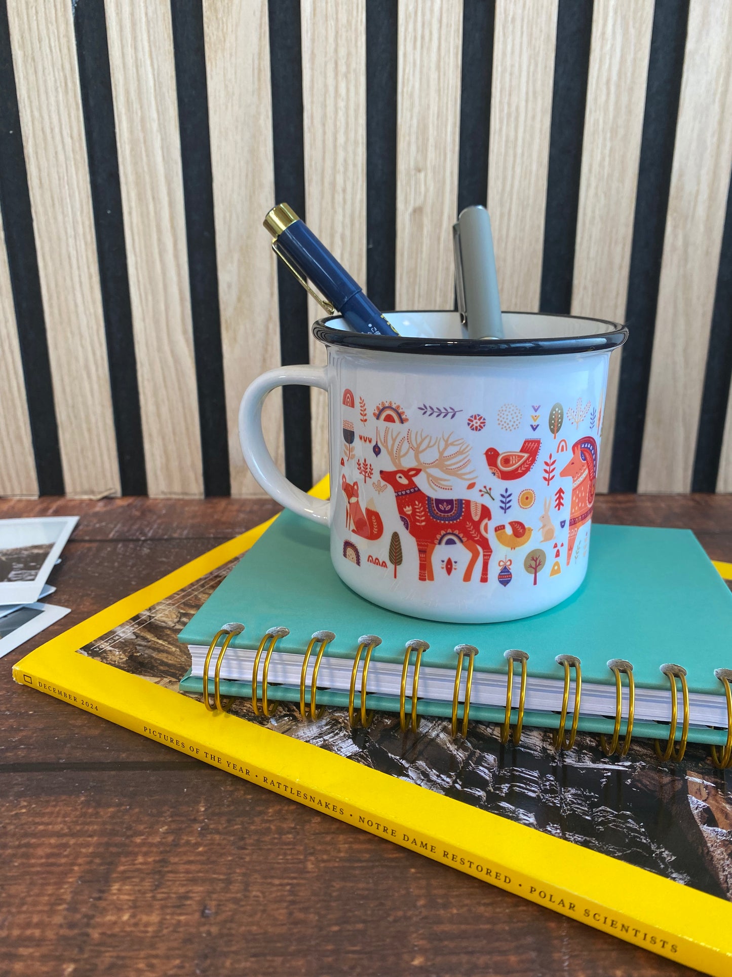 Christmas in the Enchanted Forest - Ceramic Camping Mug