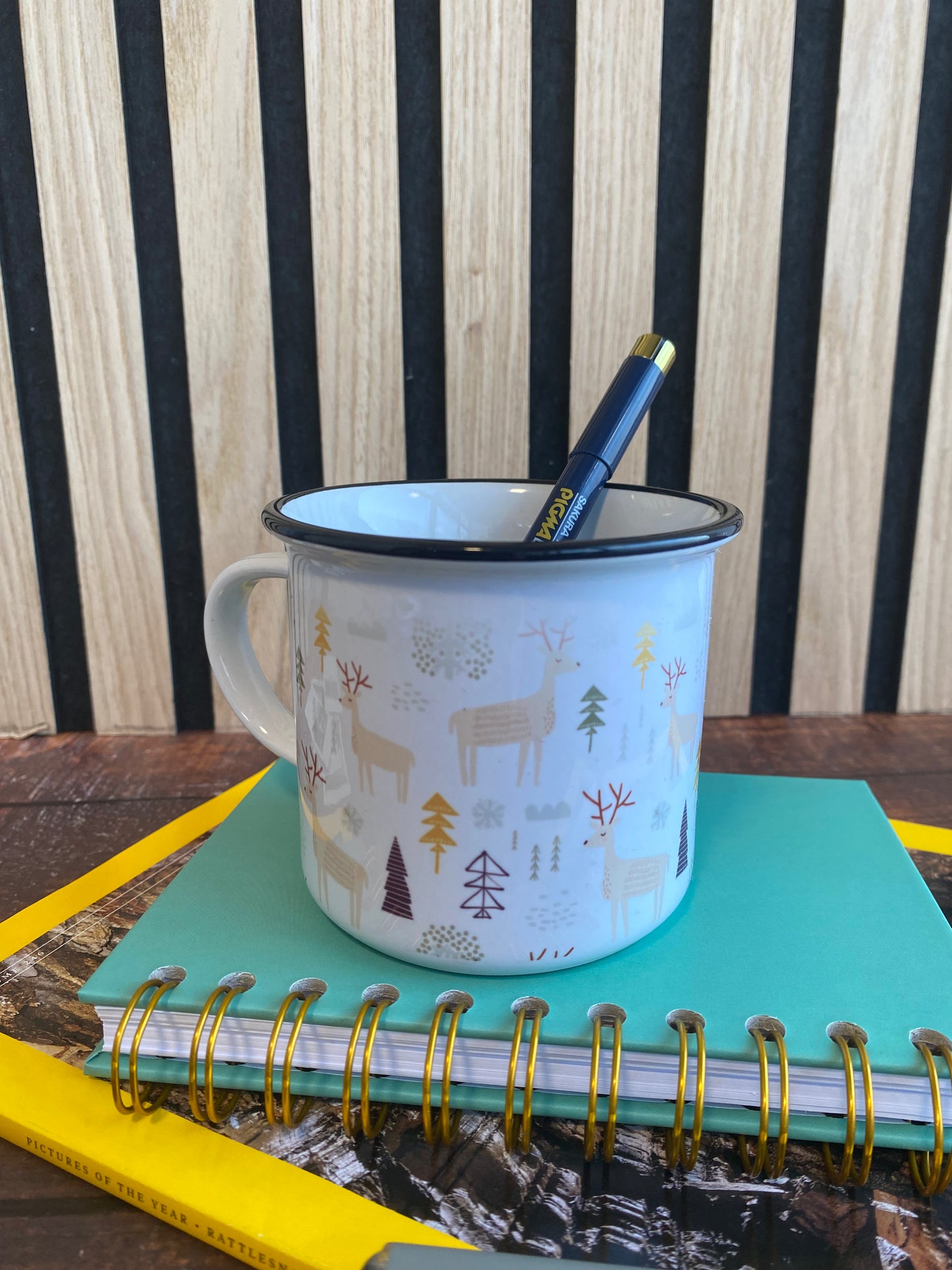 Christmas in the Enchanted Forest - Ceramic Camping Mug