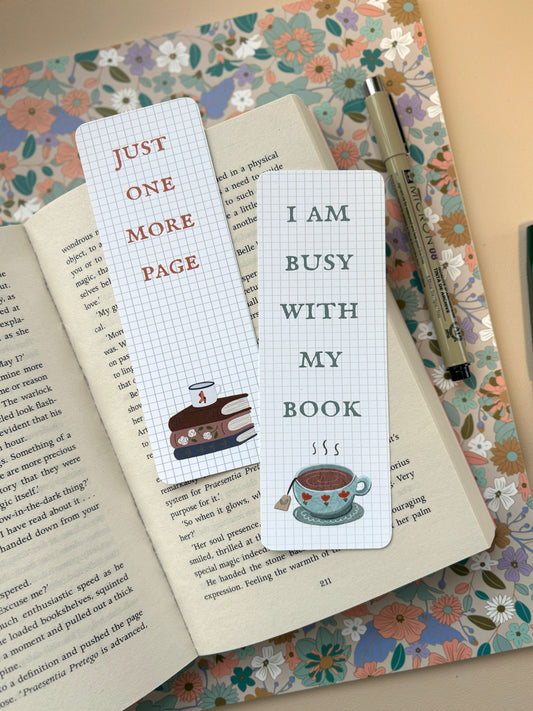 Getting cosy - Set of two bookmarks
