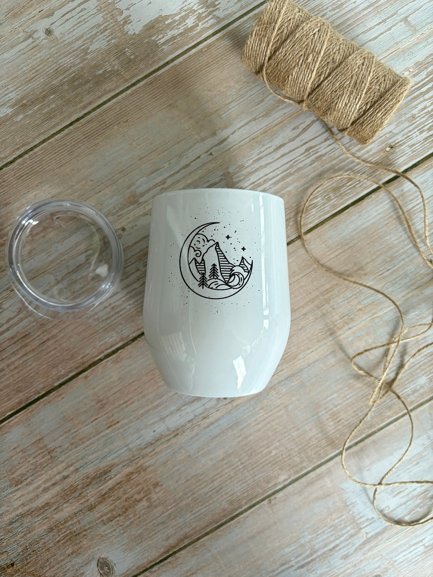 Mountains Wine Tumbler