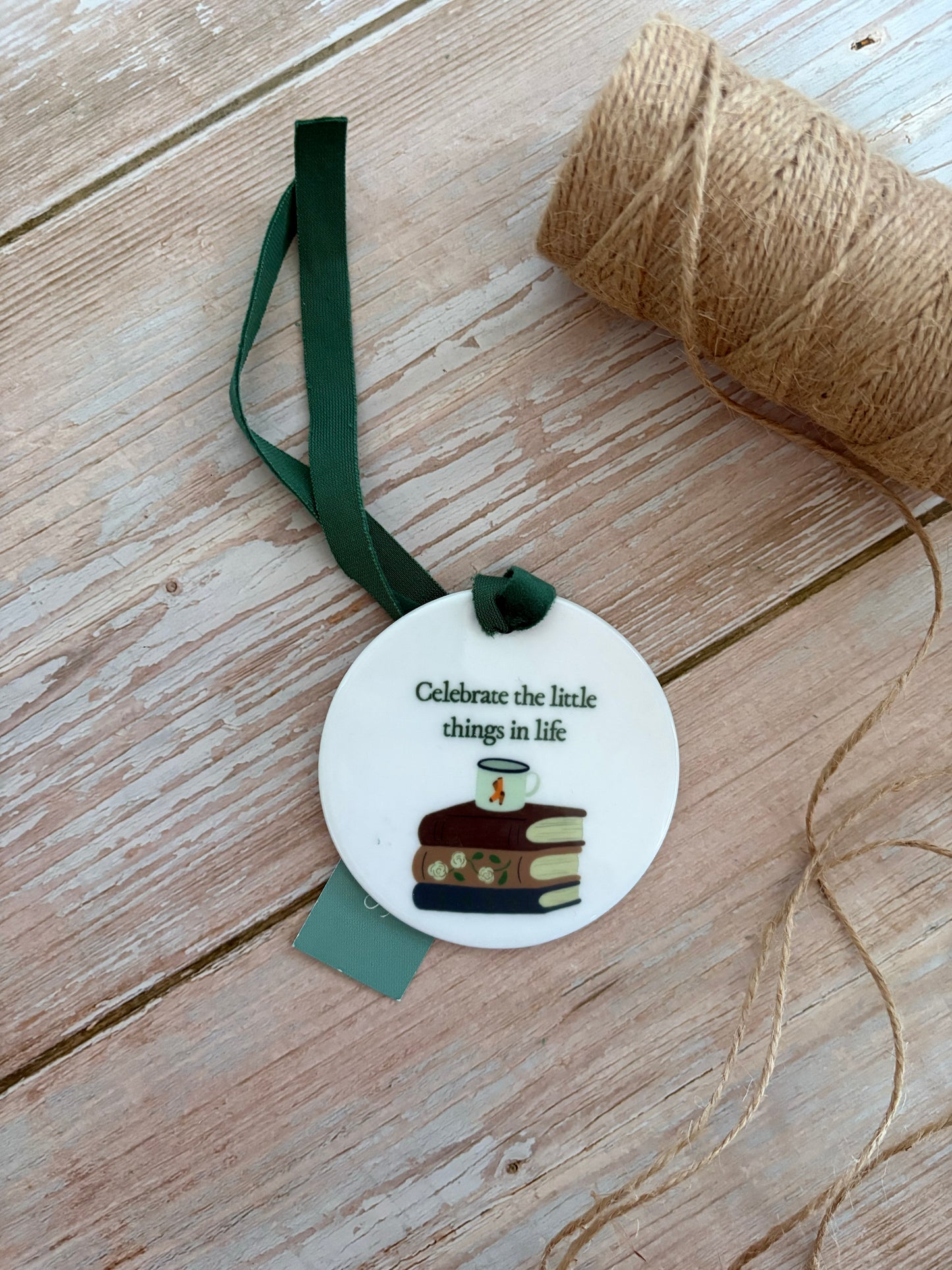 Celebrate the little things in life Ceramic Ornament