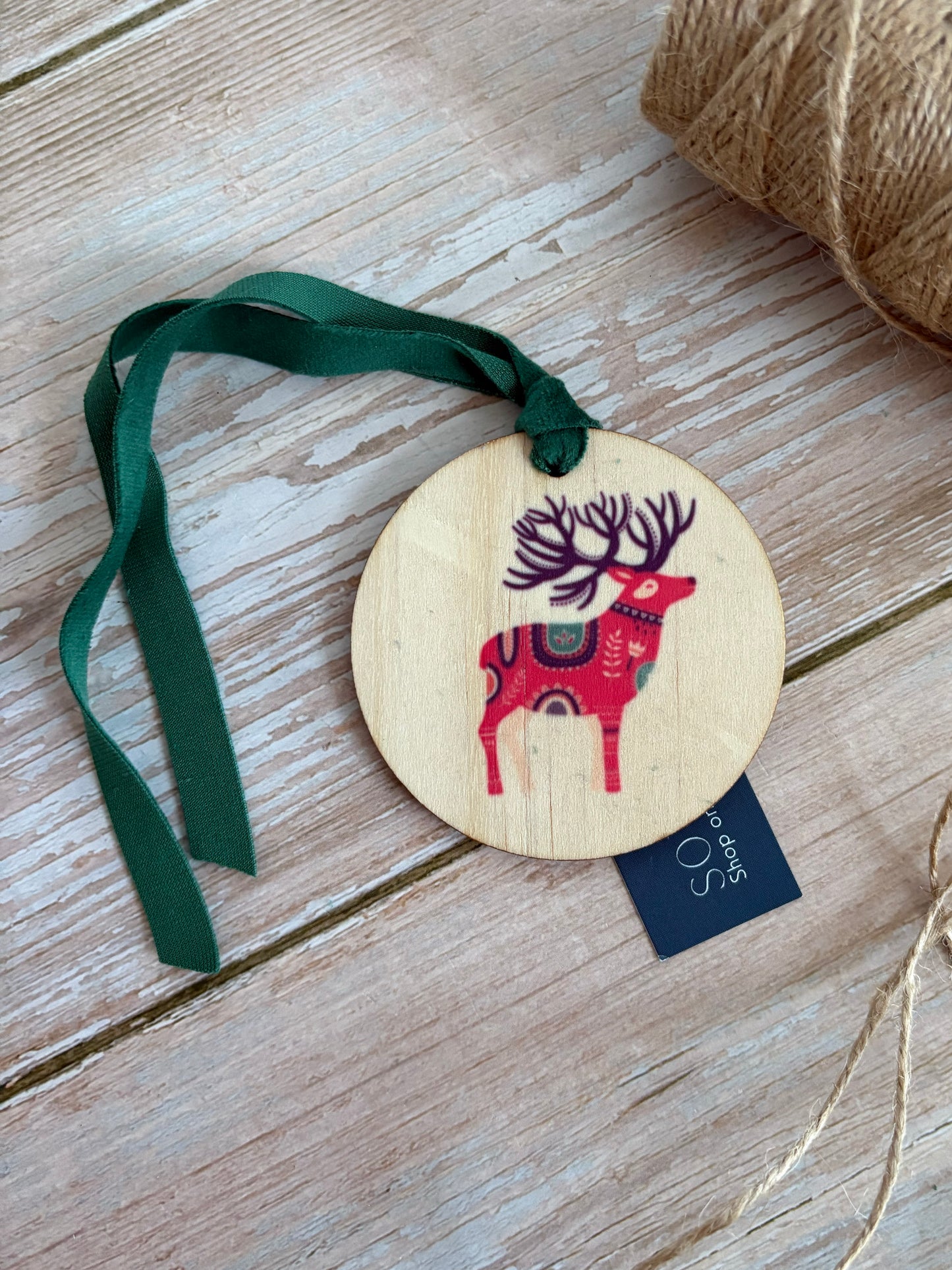 Stag Wooden Ornament
