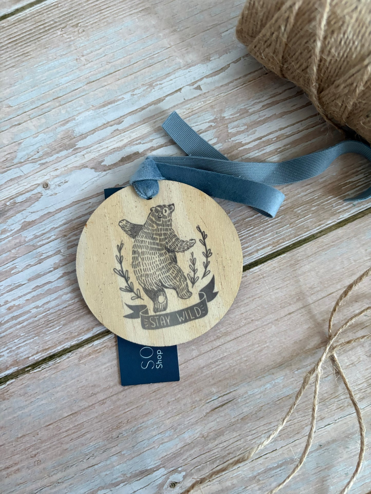 Stay Wild Wooden Ornament