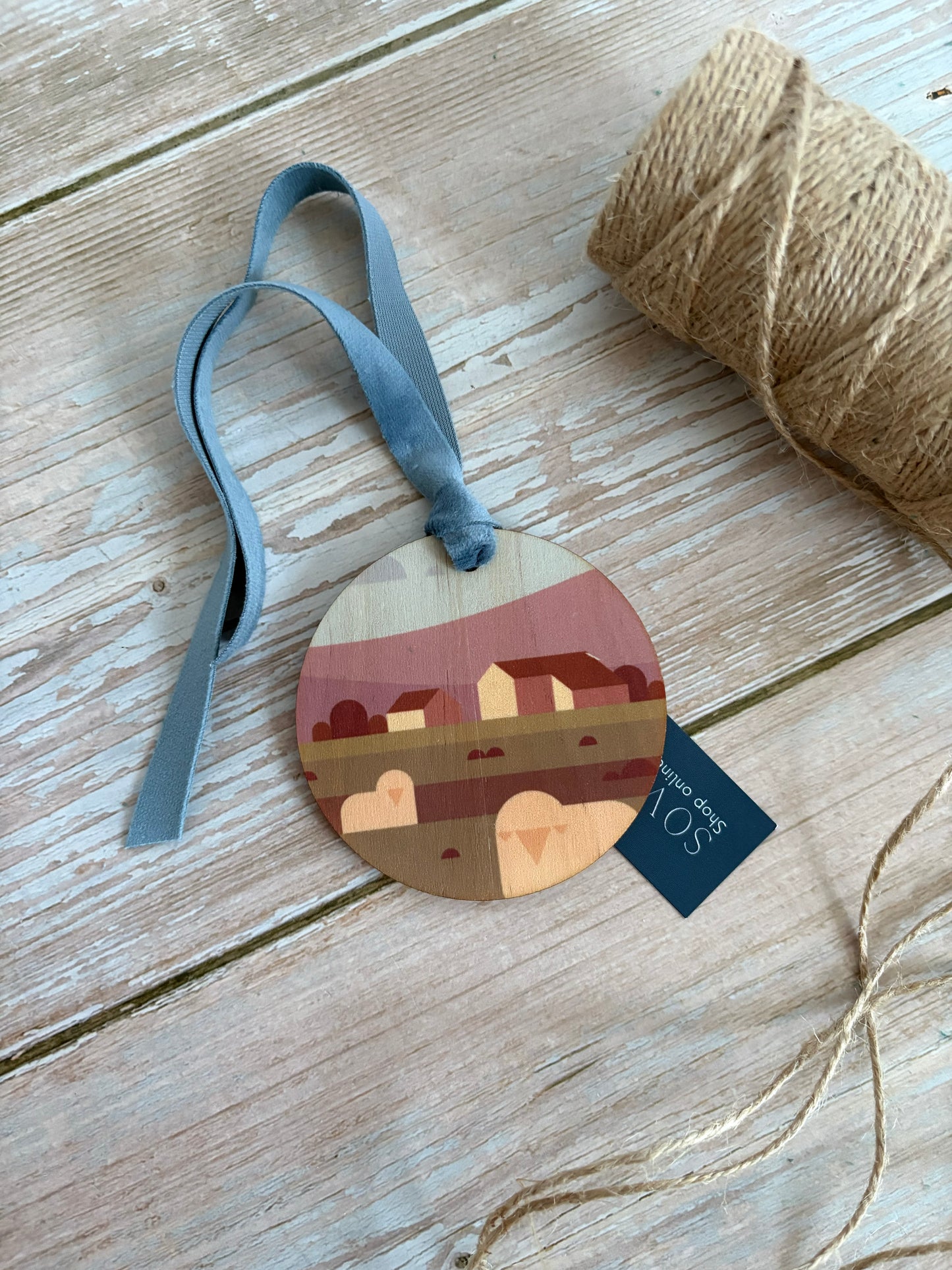 Yorkshire Dales Wooden Ornament
