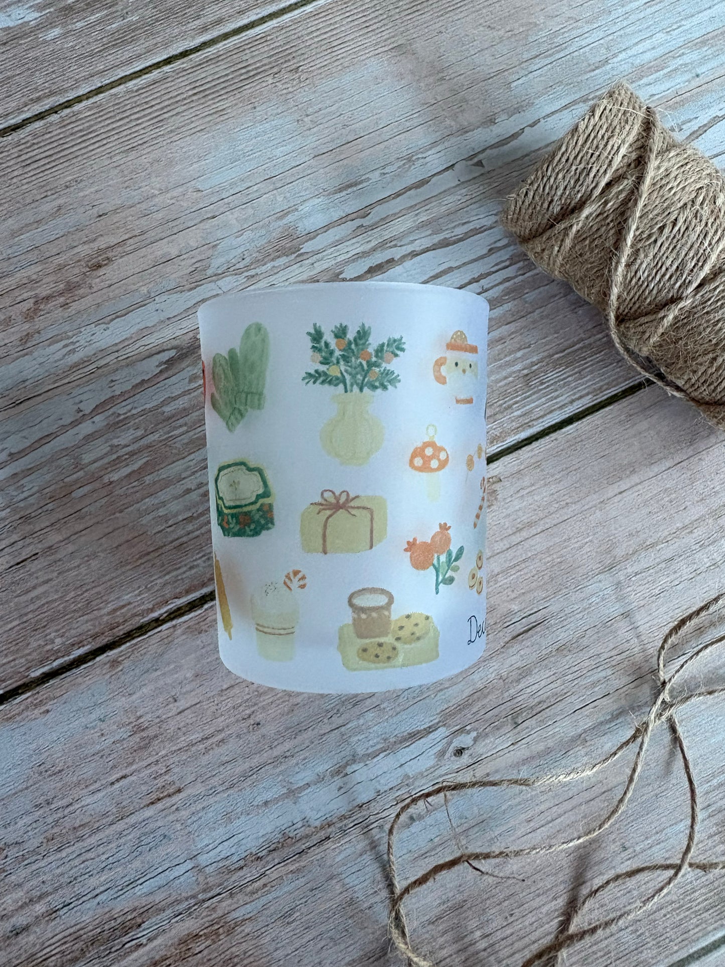 December Glass Votive