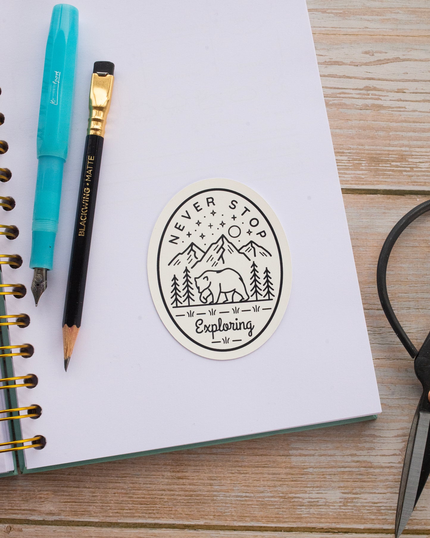 Never Stop Exploring Sticker