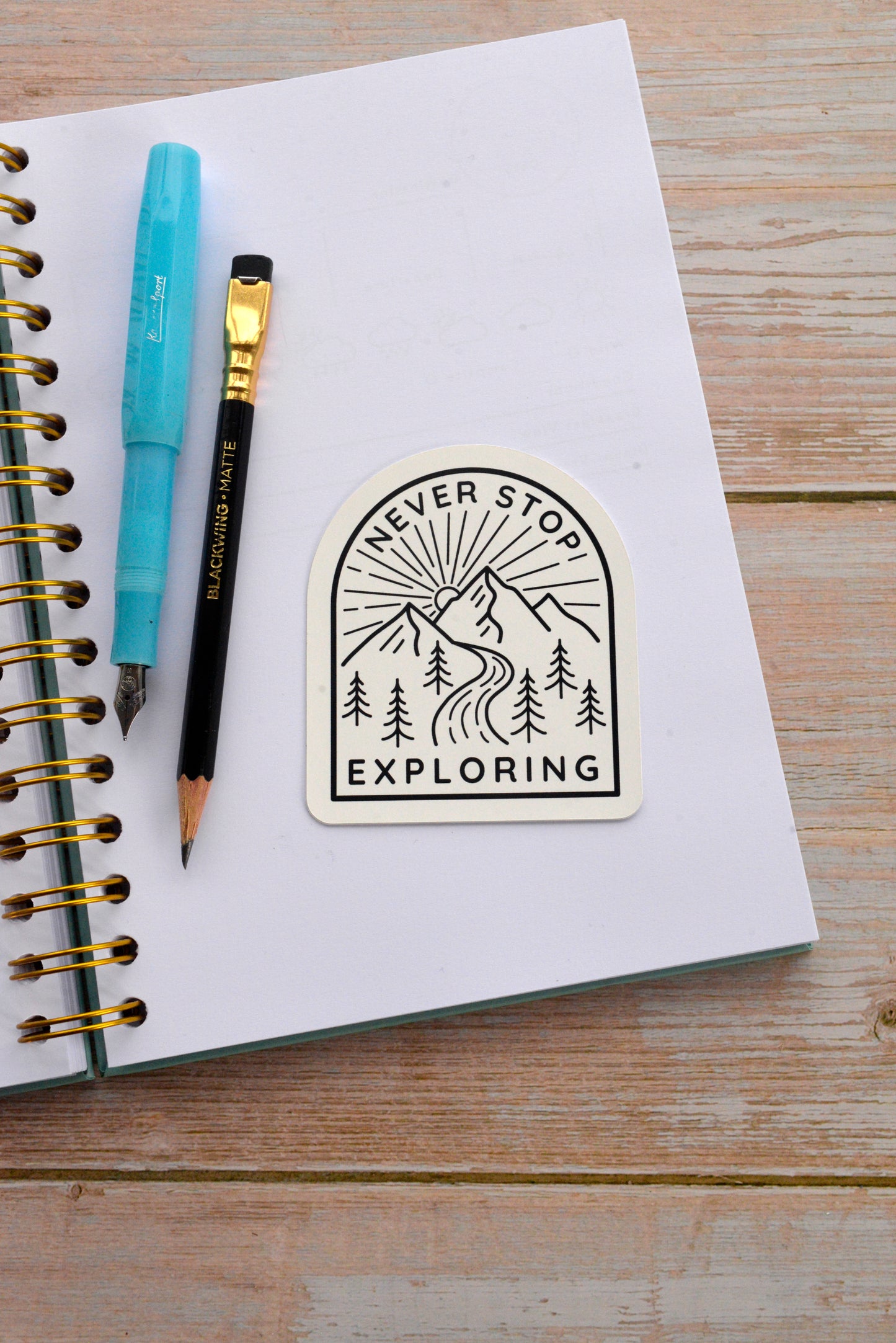 Never Stop Exploring Sticker