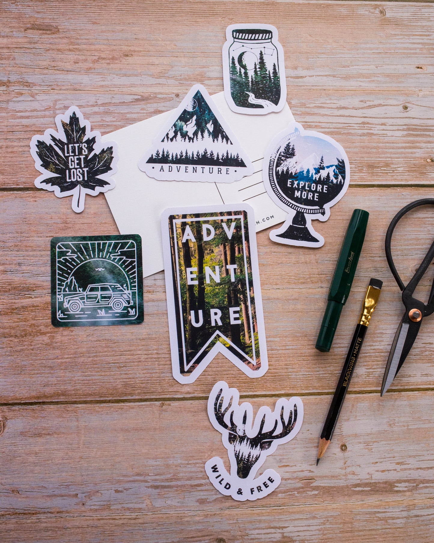Woods & Waves Sticker Set