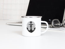 Load image into Gallery viewer, Born on a crest of a wave - Enamel Mug - Sovende Bjorn